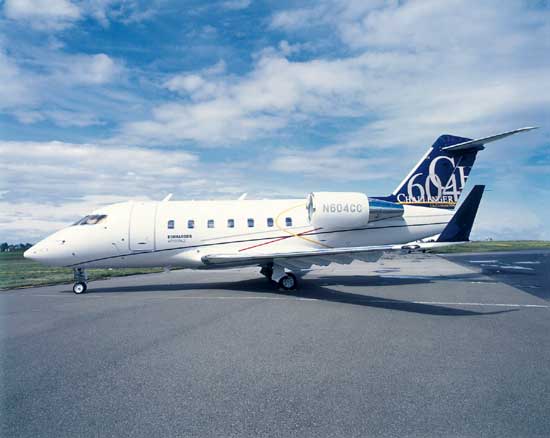 charter flight Challenger 604